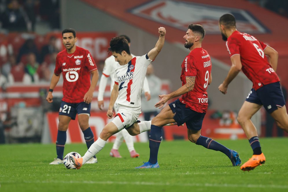 Hasil Lille vs PSG: Calvin Verdonk Absen, Sang Juara Eropa Tertahan di Markas Los Dogues