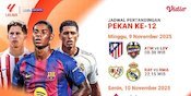 Jadwal dan Nonton LaLiga 2025/26 Pekan ke-12, Eksklusif di Vidio Jadwal dan Nonton LaLiga 2025/26 Pekan ke-12, Eksklusif di Vidio