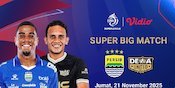 Siaran Langsung BRI Super League: Persib vs Dewa United, Tayang di Vidio