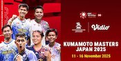 Saksikan dan Nonton Badminton Kumamoto Masters Japan 2025, Eksklusif di Vidio