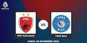Tempat Menonton PSM Makassar vs PSBS Biak 21 November 2025 di BRI Super League