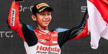 Profil Kiandra Ramadhipa, Pembalap Bertalenta yang Kumandangkan Indonesia Raya di European Talent Cup 2025