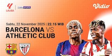 Link Live Streaming La Liga 2025/26: Barcelona vs Athletic Bilbao, Tayang di Vidio Link Live Streaming La Liga 2025/26: Barcelona vs Athletic Bilbao, Tayang di Vidio