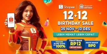 10 Tahun Shopee! Kampanye 12.12 Birthday Sale Tampil Lebih Meriah Bareng Fuji