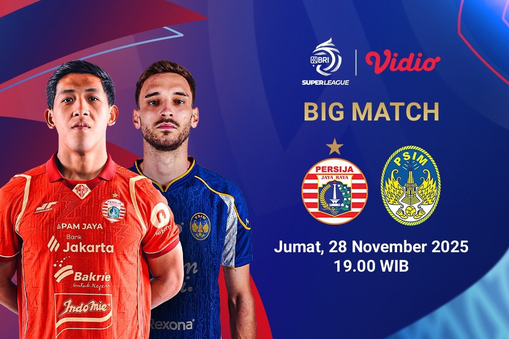 Nonton Live Streaming BRI Super League: Persija vs PSIM Jogja, Eksklusif di Vidio Nonton Live Streaming BRI Super League: Persija vs PSIM Jogja, Eksklusif di Vidio