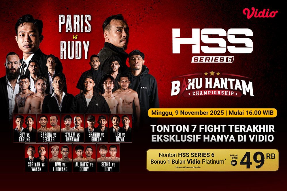 Saksikan Siaran Langsung HSS Series 6 Eksklusif Pay Per View di Vidio Saksikan Siaran Langsung HSS Series 6 Eksklusif Pay Per View di Vidio
