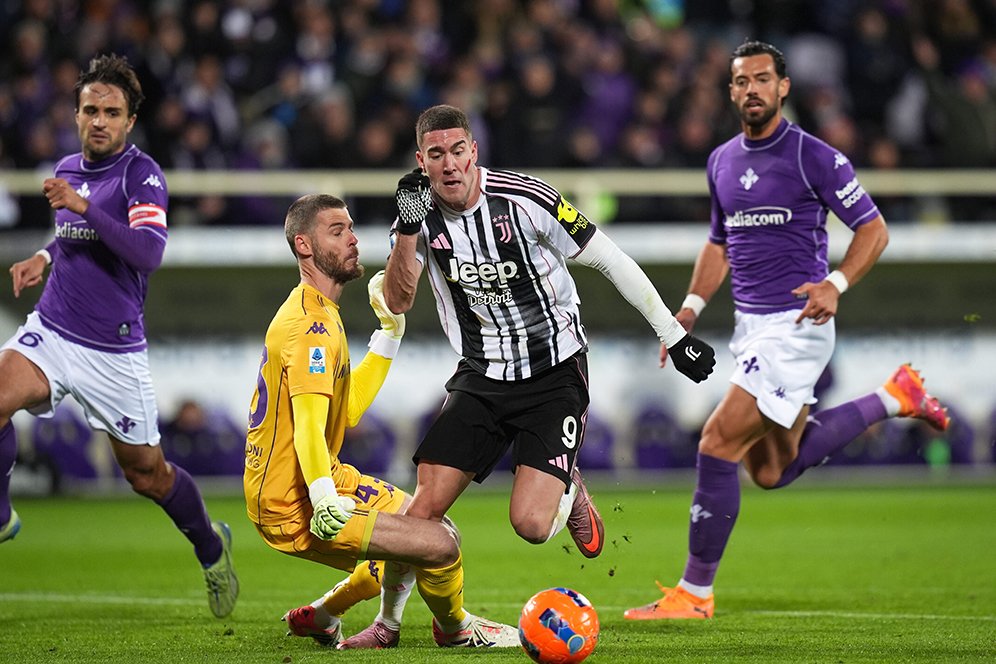 Hasil Fiorentina vs Juventus: Gol Jarak Jauh Mandragora Paksa Duel Berakhir Imbang
