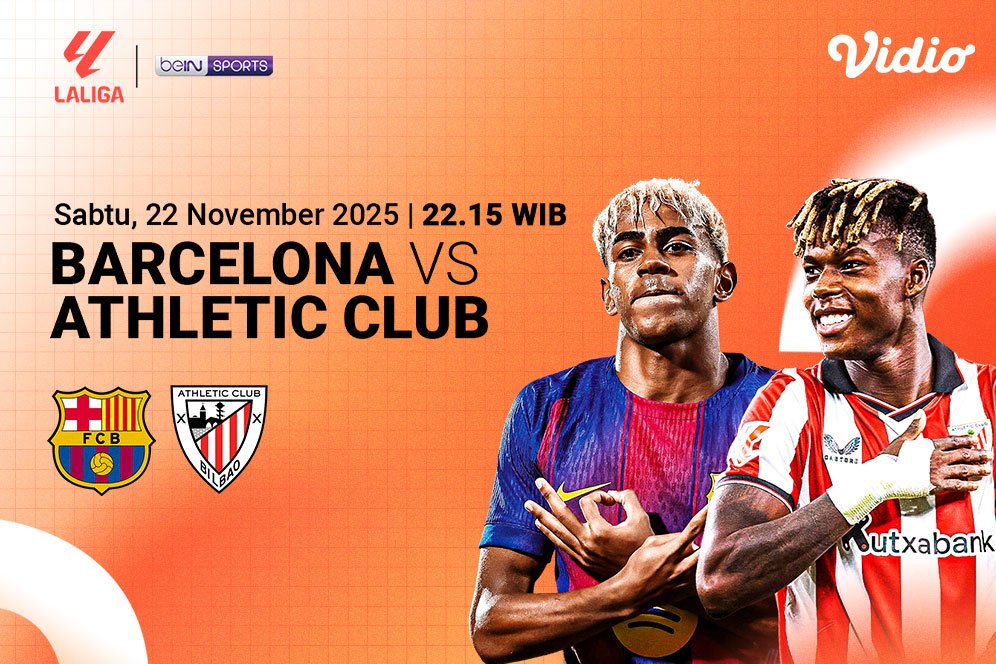 Link Live Streaming La Liga 2025/26: Barcelona vs Athletic Bilbao, Tayang di Vidio