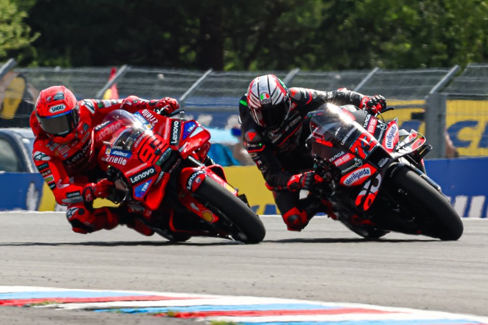 Aprilia Tanggapi 'Derby Italia' Kontra Ducati di MotoGP, Sebut Marc Marquez Masih Jadi Patokan