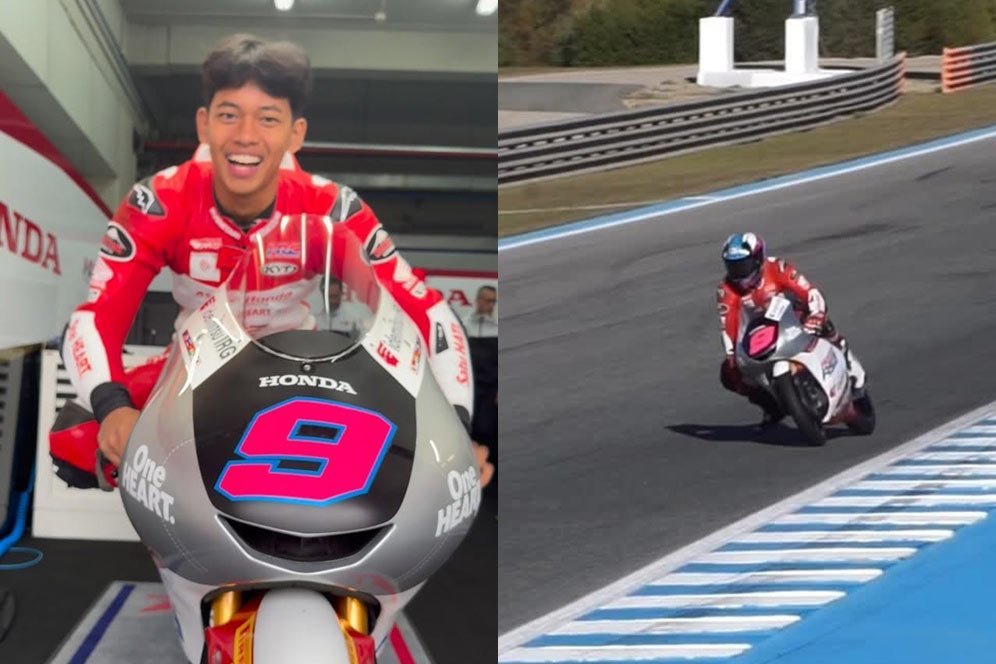 Debut Jadi Pembalap Moto3, Veda Ega Pratama Langsung Tampil Apik di Tes Jerez 2025