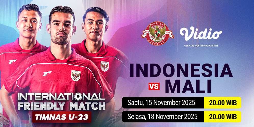 Nonton Timnas Indonesia U-23 vs Mali U-23 Eksklusif di Vidio