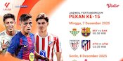 Simak Jadwal La Liga Pekan ke-15 2025/26, Tayang Eksklusif di Vidio