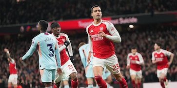 Hasil Arsenal vs Brentford: Gol Merino dan Saka Mantapkan The Gunners di Puncak Klasemen