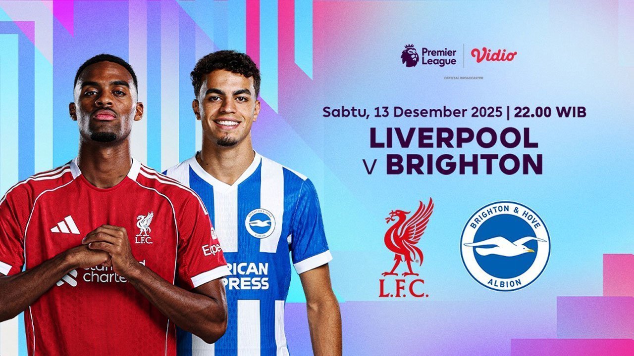 Nonton Liga Inggris pekan ke-16: Liverpool vs Brighton, Tayang di Vidio Nonton Liga Inggris pekan ke-16: Liverpool vs Brighton, Tayang di Vidio