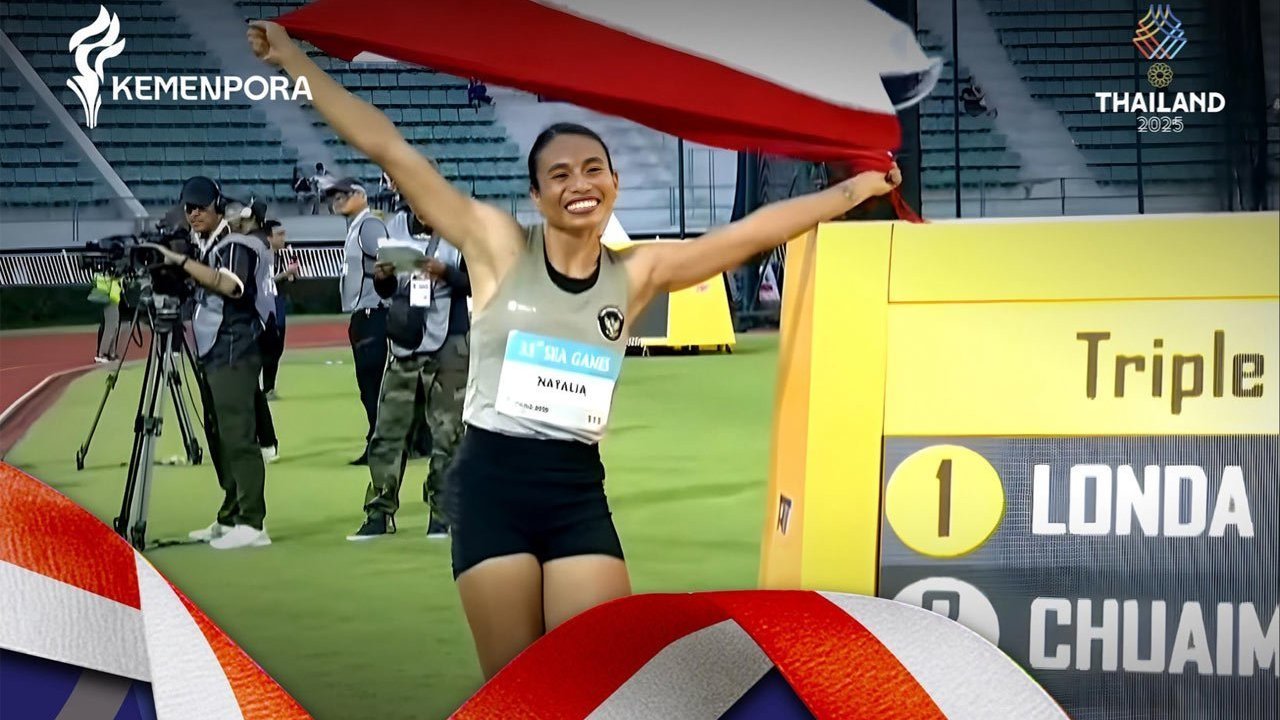 Bekuk Tuan Rumah, Maria Natalia Londa Sabet Medali Emas Lompat Jangkit Putri SEA Games 2025 Bekuk Tuan Rumah, Maria Natalia Londa Sabet Medali Emas Lompat Jangkit Putri SEA Games 2025