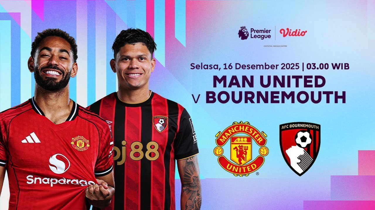 Nonton Siaran Langsung Liga Inggris Pekan ke-16: Manchester United vs Bournemouth, Tayang di Vidio Nonton Siaran Langsung Liga Inggris Pekan ke-16: Manchester United vs Bournemouth, Tayang di Vidio