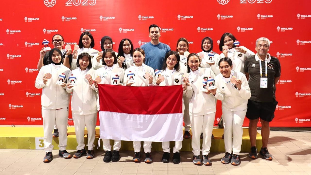 Hasil SEA Games 2025: Hajar Malaysia 26-16, Tim Polo Air Putri Indonesia Rebut Medali Perunggu