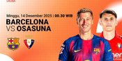 Nonton Live Streaming La Liga Pekan ke-16: Barcelona vs Osasuna, Tonton di Vidio