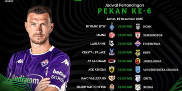 Simak Jadwal Pertandingan UECL Pekan Ke-6 2025/26, Tayang di Vidio Simak Jadwal Pertandingan UECL Pekan Ke-6 2025/26, Tayang di Vidio