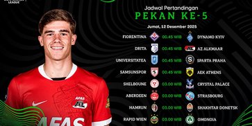 Jadwal Siaran Langsung UEFA Conference League 2025/26 Matchday 5 di Vidio