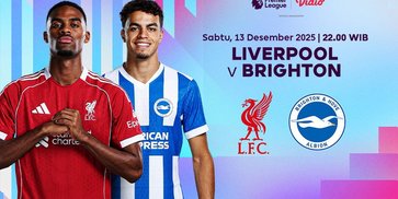 Nonton Liga Inggris pekan ke-16: Liverpool vs Brighton, Tayang di Vidio Nonton Liga Inggris pekan ke-16: Liverpool vs Brighton, Tayang di Vidio