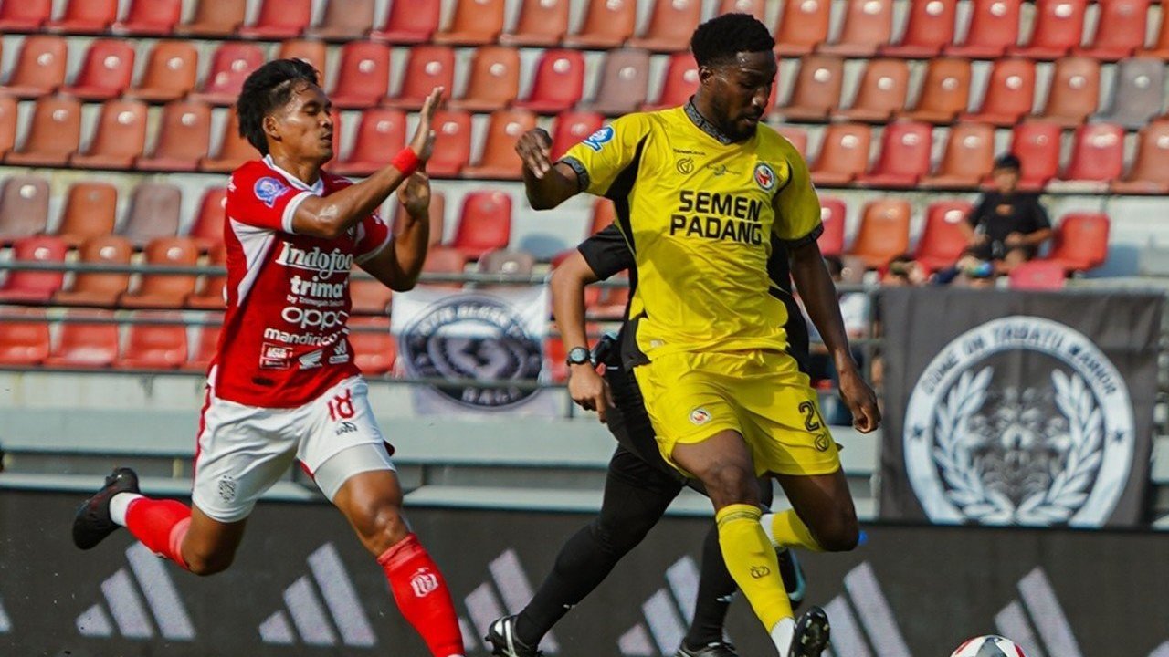 Hasil Bali United vs Semen Padang: Hujan Gol tapi Tak Ada Pemenang di Lanjutan BRI Super League