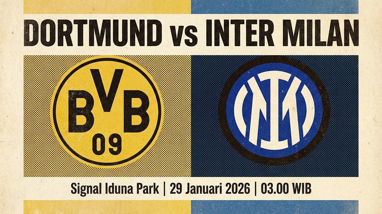 Prediksi Dortmund vs Inter 29 Januari 2026