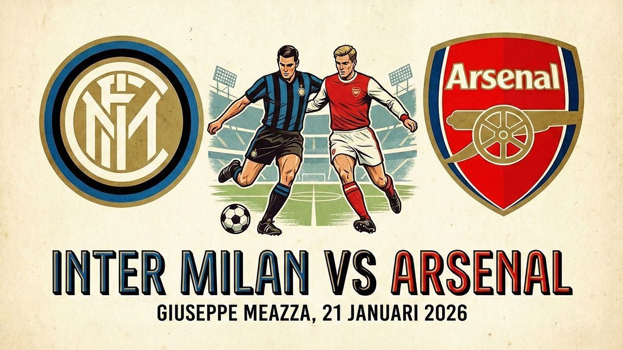Jadwal Nonton Live Streaming Inter Milan vs Arsenal: Cek Jadwal Kick-off & Link Streaming Resmi