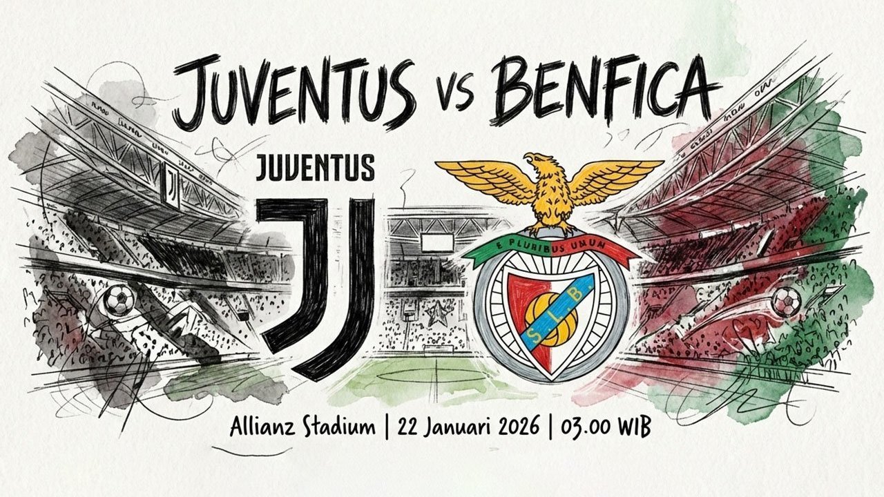 Siaran Langsung Liga Champions: Juventus vs Benfica, Kick Off Jam 03.00 WIB