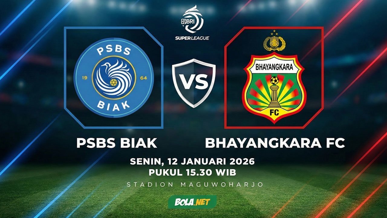 Prediksi BRI Super League: PSBS Biak vs Bhayangkara FC 12 Januari 2026