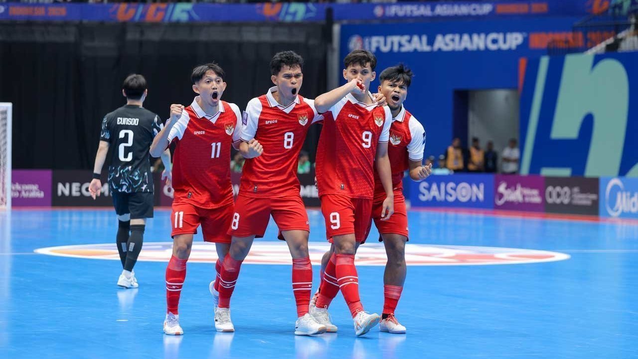 Hasil AFC Futsal Cup 2026: Timnas Indonesia Menang Telak Lawan Korea Selatan, Kuasai Puncak Klasemen