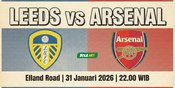 Prediksi Leeds United vs Arsenal 31 Januari 2026