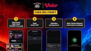 Cara Nonton First Fight Volume 2 Eksklusif Melalui Pay Per View di Vidio Cara Nonton First Fight Volume 2 Eksklusif Melalui Pay Per View di Vidio