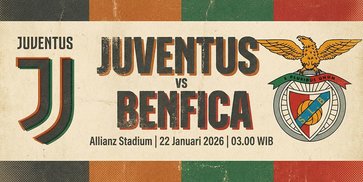Tempat Menonton Juventus vs Benfica 22 Januari 2026, Streaming UCL di Vidio