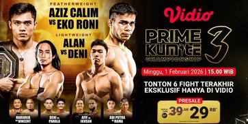 Jangan Lewatkan, Live Streaming Prime Kumite Championship 3 di Vidio Jangan Lewatkan, Live Streaming Prime Kumite Championship 3 di Vidio