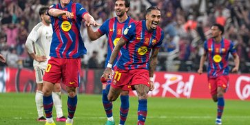 Rapor Pemain Barcelona vs Real Madrid: Raphinha Menggila, Blaugrana Catat Rekor Supercopa de Espana