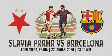 Prediksi Slavia Praha vs Barcelona 22 Januari 2026
