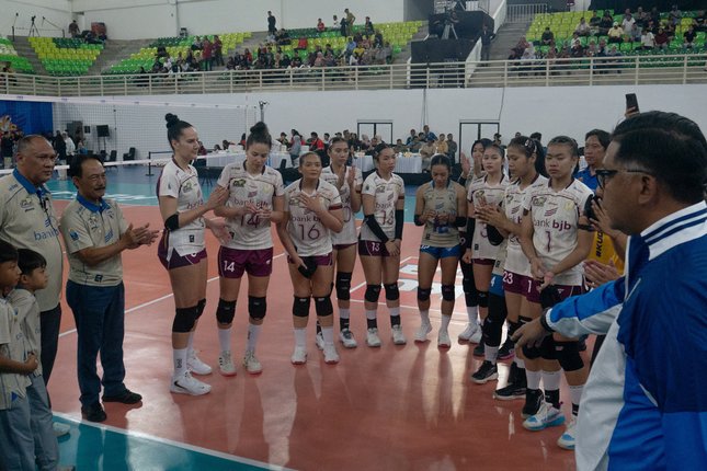 Bandung bjb Tandamata saat berlaga di Proliga 2026. (c) Proliga