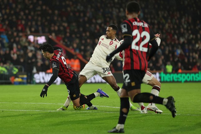 Pertandingan Bournemouth vs Liverpool di pekan 23 Liga Inggris 2025/26, Minggu (25/01/2026). (c) AP Photo/Ian Walton