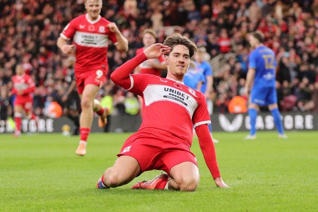 Selebrasi Hayden Hackney saat membobol gawang Millwall (c) Middlesbrough Official