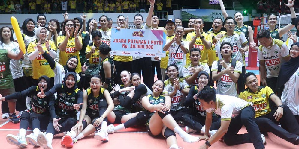 Tak Terkalahkan, Gresik Phonska Plus Pupuk Indonesia Juarai Putaran Pertama Proliga 2026