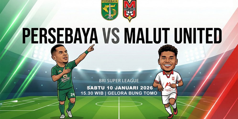 Prediksi BRI Super League: Persebaya vs Malut United 10 Januari 2026