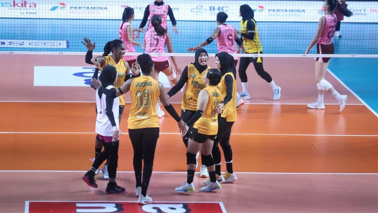 Malam Patah Rekor di Malang: Popsivo Polwan Akhiri Dominasi Tak Terkalahkan Gresik Phonska Plus