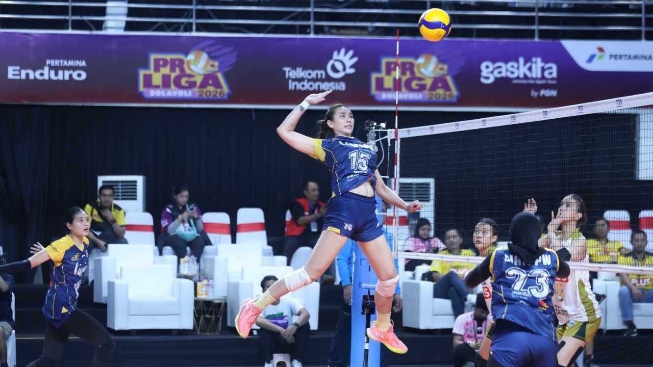 Livin Mandiri Tampil Ganas, Paksa Gresik Phonska Plus Telan Kekalahan Kedua di GOR Ken Arok