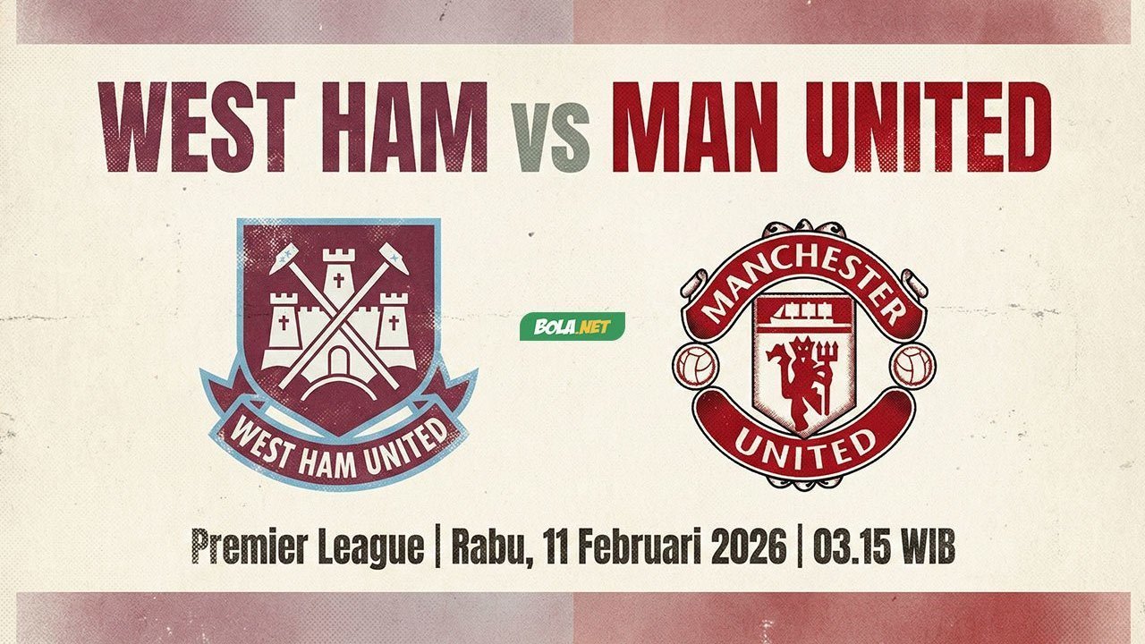 Jadwal MU vs West Ham: Michael Carrick OTW Lima Kemenangan Beruntun?