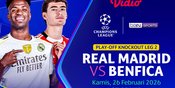 Santiago Bernabeu Membara! Real Madrid vs Benfica: Duel Hidup Mati Menuju 16 Besar UCL