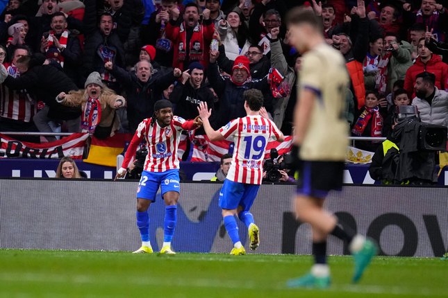 Babak Pertama Atletico Madrid vs Barcelona