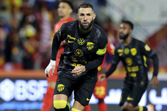 Kondisi Tidak Ideal Penyerang Al-Ittihad, Karim Benzema. (c) ittihadEN