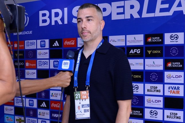 Ambisi Kuat Persik Pelatih Persik Kediri, Marcos Reina. (c) dok.Ileague.id