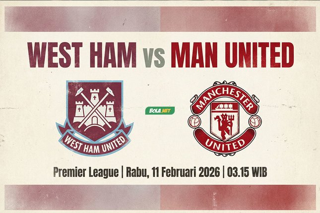 Link Live Streaming West Ham vs Man Utd